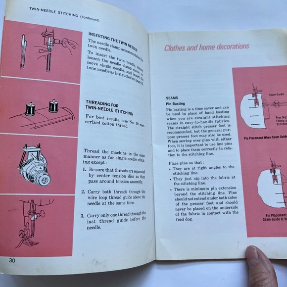 Original Instruction Booklet for Singer Stylist Sewing Machine 1969 Model 478 - Picture 5 of 9